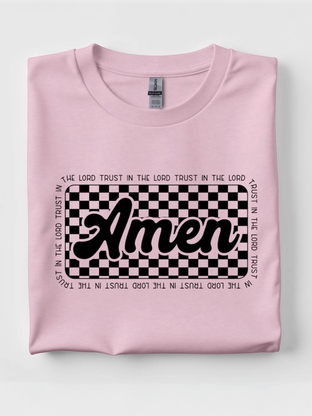 Amen T-shirt Religious Inspirational Graphiic Tee S M L XL New Trust the Lord